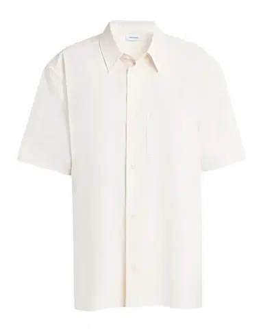 FERRAGAMO Silk Canvas Short-Sleeve Button-Down Shirt | Thumbnail 1 FERRAGAMO Silk Canvas Short-Sleeve Button-Down Shirt | Thumbnail 1