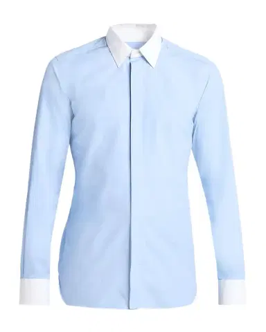 TOM FORD Men's Poplin Contrast-Trim Sport Shirt | Thumbnail 1 TOM FORD Men's Poplin Contrast-Trim Sport Shirt | Thumbnail 1