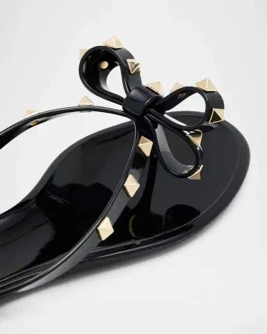 Valentino Garavani Rockstud PVC Flat Thong Sandals | Thumbnail 5 Valentino Garavani Rockstud PVC Flat Thong Sandals | Thumbnail 5