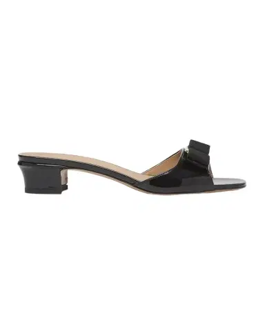 Ferragamo Vanilla Patent Leather Bow Mules | Thumbnail 1 Ferragamo Vanilla Patent Leather Bow Mules | Thumbnail 1