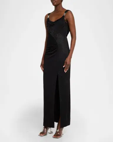 Versace Embellished Silk-Blend Gown | Thumbnail 4 Versace Embellished Silk-Blend Gown | Thumbnail 4