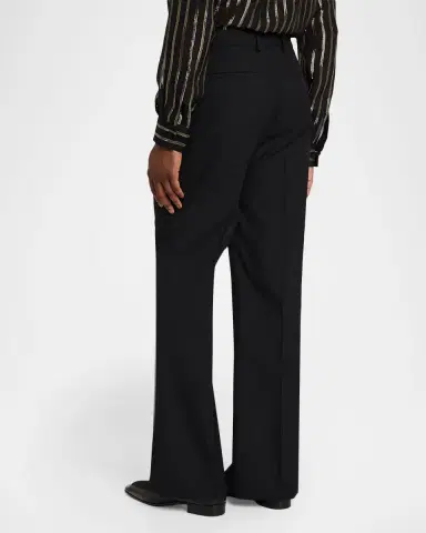 Valentino Garavani Men's Wool Blend Straight Leg Trousers | Thumbnail 3 Valentino Garavani Men's Wool Blend Straight Leg Trousers | Thumbnail 3