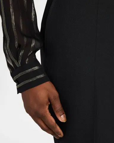 Valentino Garavani Men's Wool Blend Straight Leg Trousers | Thumbnail 5 Valentino Garavani Men's Wool Blend Straight Leg Trousers | Thumbnail 5