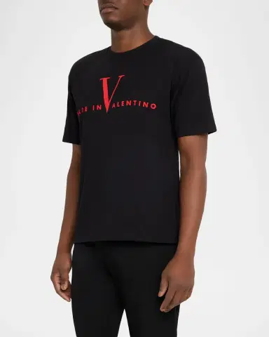 Valentino Garavani Men's Made In Valentino Jersey T-Shirt | Thumbnail 4 Valentino Garavani Men's Made In Valentino Jersey T-Shirt | Thumbnail 4