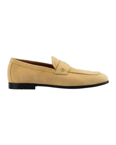 Ferragamo Men 's Tiberio Suede Penny Loafers | Thumbnail 1 Ferragamo Men 's Tiberio Suede Penny Loafers | Thumbnail 1