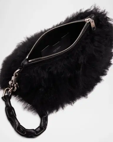 Dolce & Gabbana Shearling Wristlet Clutch Bag | Thumbnail 4 Dolce & Gabbana Shearling Wristlet Clutch Bag | Thumbnail 4