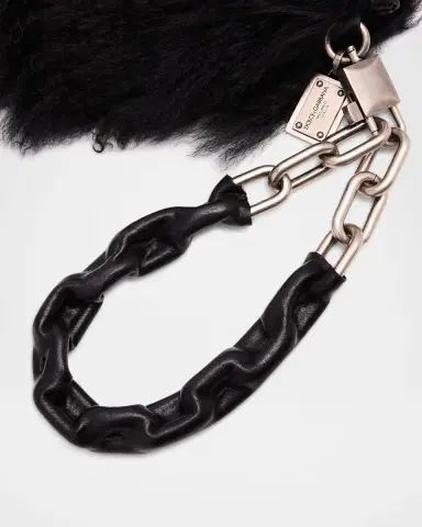 Dolce & Gabbana Shearling Wristlet Clutch Bag | Thumbnail 6 Dolce & Gabbana Shearling Wristlet Clutch Bag | Thumbnail 6
