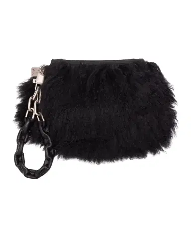 Dolce & Gabbana Shearling Wristlet Clutch Bag | Thumbnail 1 Dolce & Gabbana Shearling Wristlet Clutch Bag | Thumbnail 1