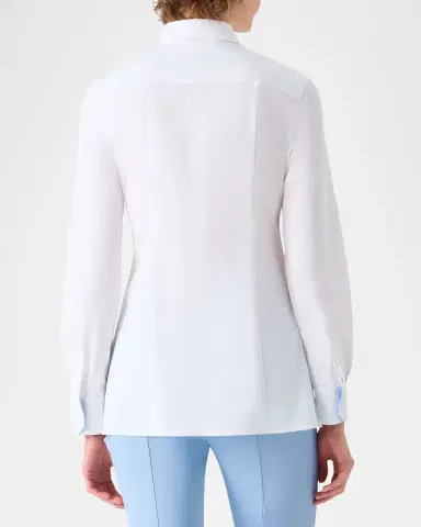 Akris Contrast-Cuff Cotton Poplin Button-Down Shirt | Thumbnail 3 Akris Contrast-Cuff Cotton Poplin Button-Down Shirt | Thumbnail 3