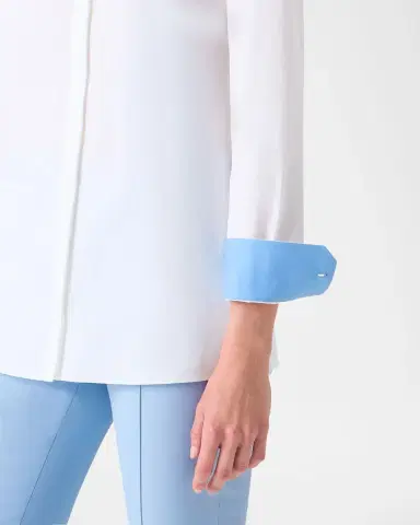 Akris Contrast-Cuff Cotton Poplin Button-Down Shirt | Thumbnail 5 Akris Contrast-Cuff Cotton Poplin Button-Down Shirt | Thumbnail 5