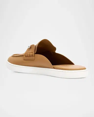 Christian Louboutin Men's Chanme Leather Slides | Thumbnail 4 Christian Louboutin Men's Chanme Leather Slides | Thumbnail 4