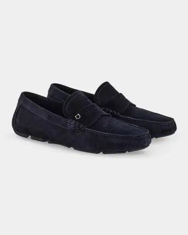 Ferragamo Men 's Petite-Gancini Suede Driving Loafers | Thumbnail 5 Ferragamo Men 's Petite-Gancini Suede Driving Loafers | Thumbnail 5