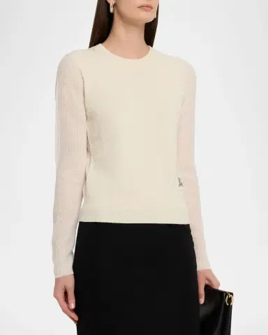 Burberry Constance Wool-Blend Crewneck Sweater | Thumbnail 4 Burberry Constance Wool-Blend Crewneck Sweater | Thumbnail 4