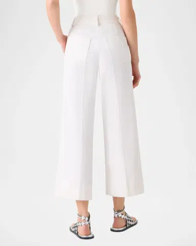 Akris punto Chiara Stretch Denim Wide-Leg Crop Pants | Thumbnail 2 Akris punto Chiara Stretch Denim Wide-Leg Crop Pants | Thumbnail 2