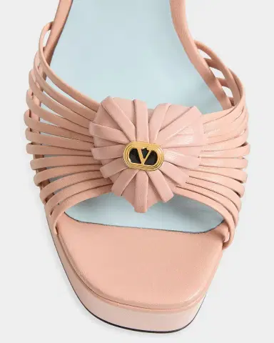 Valentino Garavani 115mm VLogo Leather Platform Sandals | Thumbnail 4 Valentino Garavani 115mm VLogo Leather Platform Sandals | Thumbnail 4