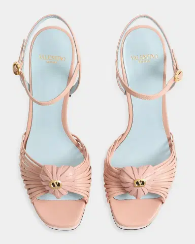 Valentino Garavani 115mm VLogo Leather Platform Sandals | Thumbnail 5 Valentino Garavani 115mm VLogo Leather Platform Sandals | Thumbnail 5