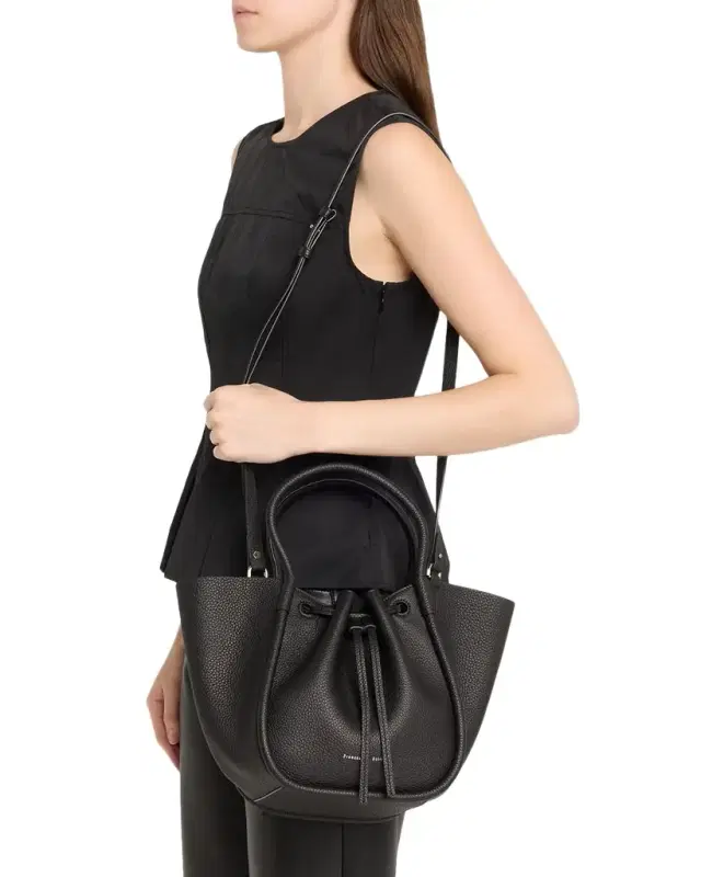 Small Ruched Leather Tote Bag Small Ruched Leather Tote Bag