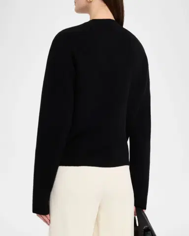 Toteme Cashmere-Wool Hammered Button Cardigan | Thumbnail 3 Toteme Cashmere-Wool Hammered Button Cardigan | Thumbnail 3