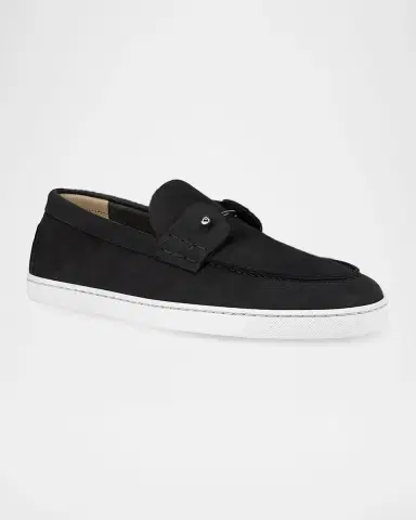 Christian Louboutin Men's Chambeliboat Nubuck Boat Shoes | Thumbnail 2 Christian Louboutin Men's Chambeliboat Nubuck Boat Shoes | Thumbnail 2