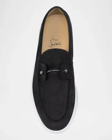Christian Louboutin Men's Chambeliboat Nubuck Boat Shoes | Thumbnail 4 Christian Louboutin Men's Chambeliboat Nubuck Boat Shoes | Thumbnail 4
