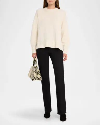 Guest in Residence Cozy Cashmere Crewneck Sweater | Thumbnail 2 Guest in Residence Cozy Cashmere Crewneck Sweater | Thumbnail 2