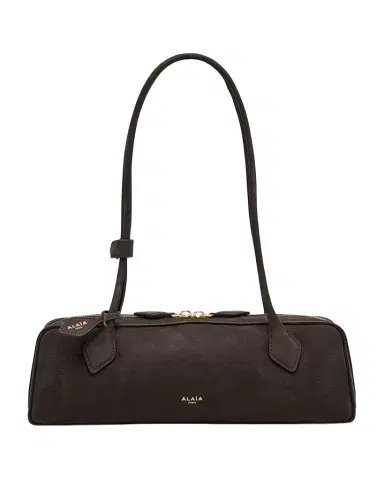 Alaïa Le Teckel Medium Suede Shoulder Bag | Thumbnail 1 Alaïa Le Teckel Medium Suede Shoulder Bag | Thumbnail 1