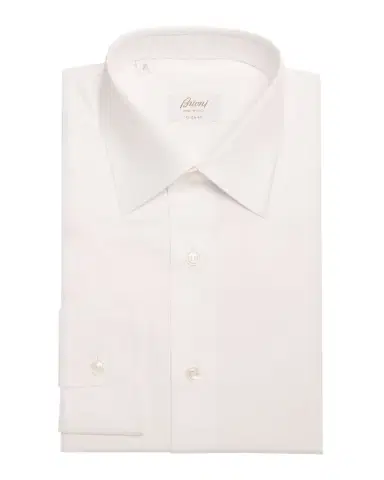 Brioni Men's Brew Giza 45 Cotton Twill Dress Shirt | Thumbnail 1 Brioni Men's Brew Giza 45 Cotton Twill Dress Shirt | Thumbnail 1