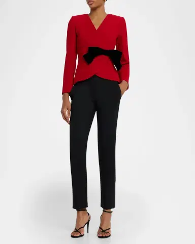 Valentino Garavani Bow Wrap Blazer Jacket | Thumbnail 2 Valentino Garavani Bow Wrap Blazer Jacket | Thumbnail 2