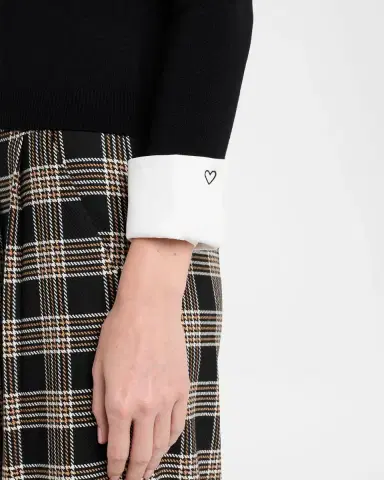 ALICE + OLIVIA Porla Collared Sweater | Thumbnail 5 ALICE + OLIVIA Porla Collared Sweater | Thumbnail 5