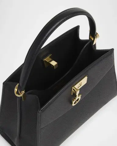 Ferragamo The New Studio Small Box Leather Top-Handle Bag | Thumbnail 3 Ferragamo The New Studio Small Box Leather Top-Handle Bag | Thumbnail 3