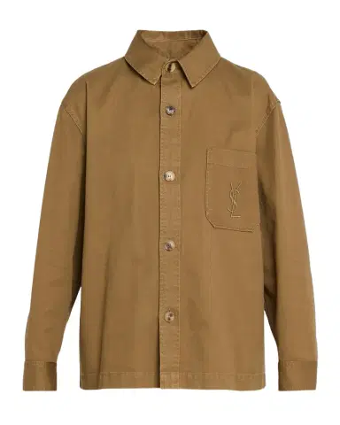 Saint Laurent Bellechasse YSL Pocket Overshirt | Thumbnail 1 Saint Laurent Bellechasse YSL Pocket Overshirt | Thumbnail 1