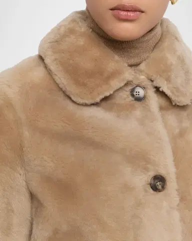Yves Salomon Short Lamb Shearling Jacket | Thumbnail 5 Yves Salomon Short Lamb Shearling Jacket | Thumbnail 5