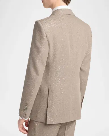 Tom Ford Men's Sequin Boucle Peak Lapel Sport Coat | Thumbnail 3 Tom Ford Men's Sequin Boucle Peak Lapel Sport Coat | Thumbnail 3