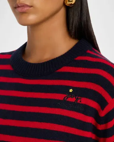 Marc Jacobs Joy Striped Crewneck Sweater | Thumbnail 5 Marc Jacobs Joy Striped Crewneck Sweater | Thumbnail 5