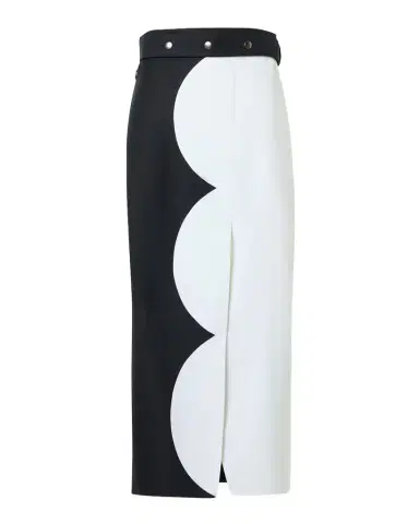 Akris Colorblock Double-Face Midi Pencil Skirt | Thumbnail 1 Akris Colorblock Double-Face Midi Pencil Skirt | Thumbnail 1