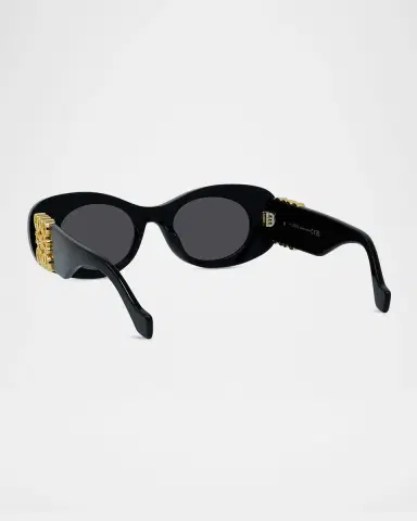 Loewe Anagram 49mm Oval Sunglasses | Thumbnail 2 Loewe Anagram 49mm Oval Sunglasses | Thumbnail 2