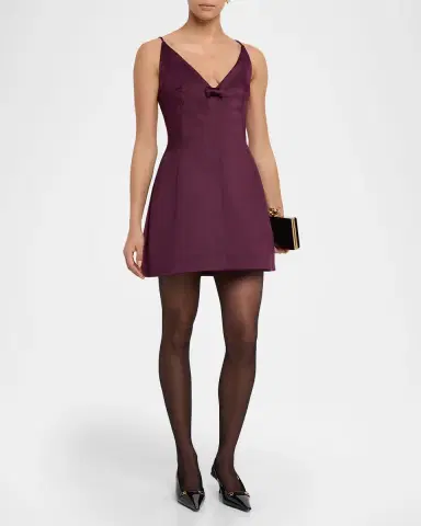 Marc Jacobs Satin Bow Mini Dress | Thumbnail 3 Marc Jacobs Satin Bow Mini Dress | Thumbnail 3