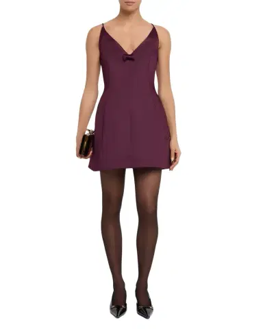 Marc Jacobs Satin Bow Mini Dress | Thumbnail 1 Marc Jacobs Satin Bow Mini Dress | Thumbnail 1