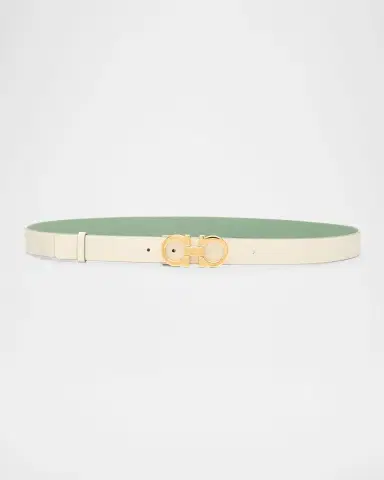 Ferragamo Gancini Reversible Leather Belt | Thumbnail 3 Ferragamo Gancini Reversible Leather Belt | Thumbnail 3