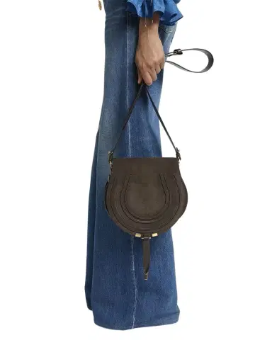 Chloé Marcie Crossbody Bag in Calfskin Suede | Thumbnail 1 Chloé Marcie Crossbody Bag in Calfskin Suede | Thumbnail 1