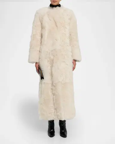 Yves Salomon Long Toscana Lamb Shearling Coat | Thumbnail 2 Yves Salomon Long Toscana Lamb Shearling Coat | Thumbnail 2
