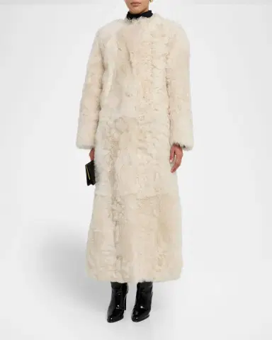 Yves Salomon Long Toscana Lamb Shearling Coat | Thumbnail 4 Yves Salomon Long Toscana Lamb Shearling Coat | Thumbnail 4