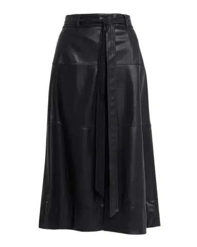 Tanya Taylor Hudley Vegan Leather Midi Skirt | Thumbnail 1 Tanya Taylor Hudley Vegan Leather Midi Skirt | Thumbnail 1