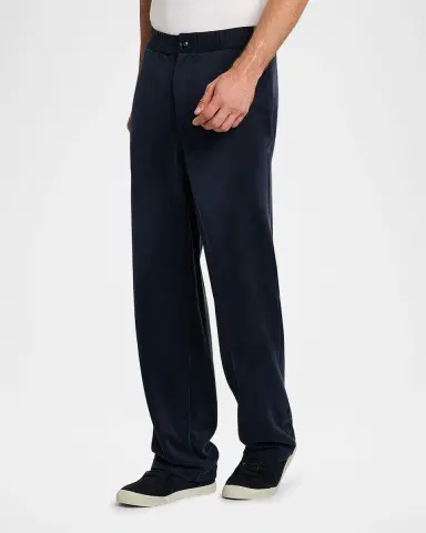 Giorgio Armani Men 's Relaxed-Fit Cupro Trousers | Thumbnail 5 Giorgio Armani Men 's Relaxed-Fit Cupro Trousers | Thumbnail 5