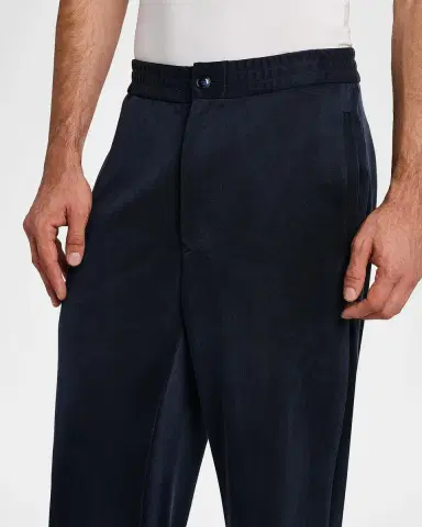 Giorgio Armani Men 's Relaxed-Fit Cupro Trousers | Thumbnail 6 Giorgio Armani Men 's Relaxed-Fit Cupro Trousers | Thumbnail 6