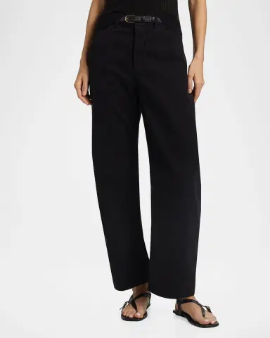 Nili Lotan Tribeca Barrel-Leg Ankle Pants | Thumbnail 3 Nili Lotan Tribeca Barrel-Leg Ankle Pants | Thumbnail 3