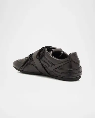 Miu Miu Allacciate Leather Buckle Low-Top Sneakers | Thumbnail 4 Miu Miu Allacciate Leather Buckle Low-Top Sneakers | Thumbnail 4