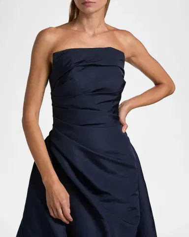 Pamella Roland Draped Silk Faille Gown | Thumbnail 7 Pamella Roland Draped Silk Faille Gown | Thumbnail 7
