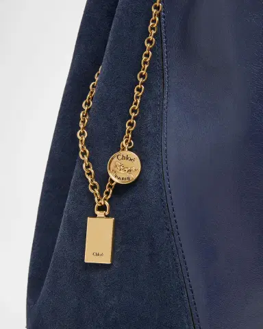 Chloé Spin Tote Bag in Grain Leather & Suede | Thumbnail 6 Chloé Spin Tote Bag in Grain Leather & Suede | Thumbnail 6