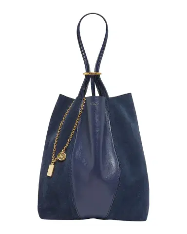Chloé Spin Tote Bag in Grain Leather & Suede | Thumbnail 1 Chloé Spin Tote Bag in Grain Leather & Suede | Thumbnail 1